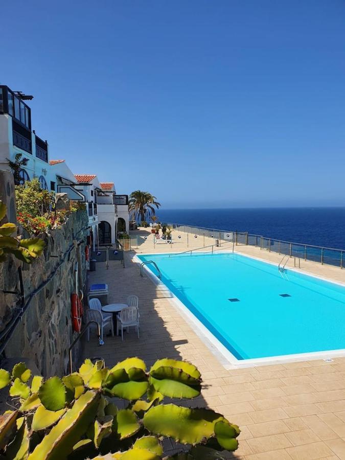 Very Romantic Seaview Apartment Patalavaca Mogan With Warm Pool Luaran gambar