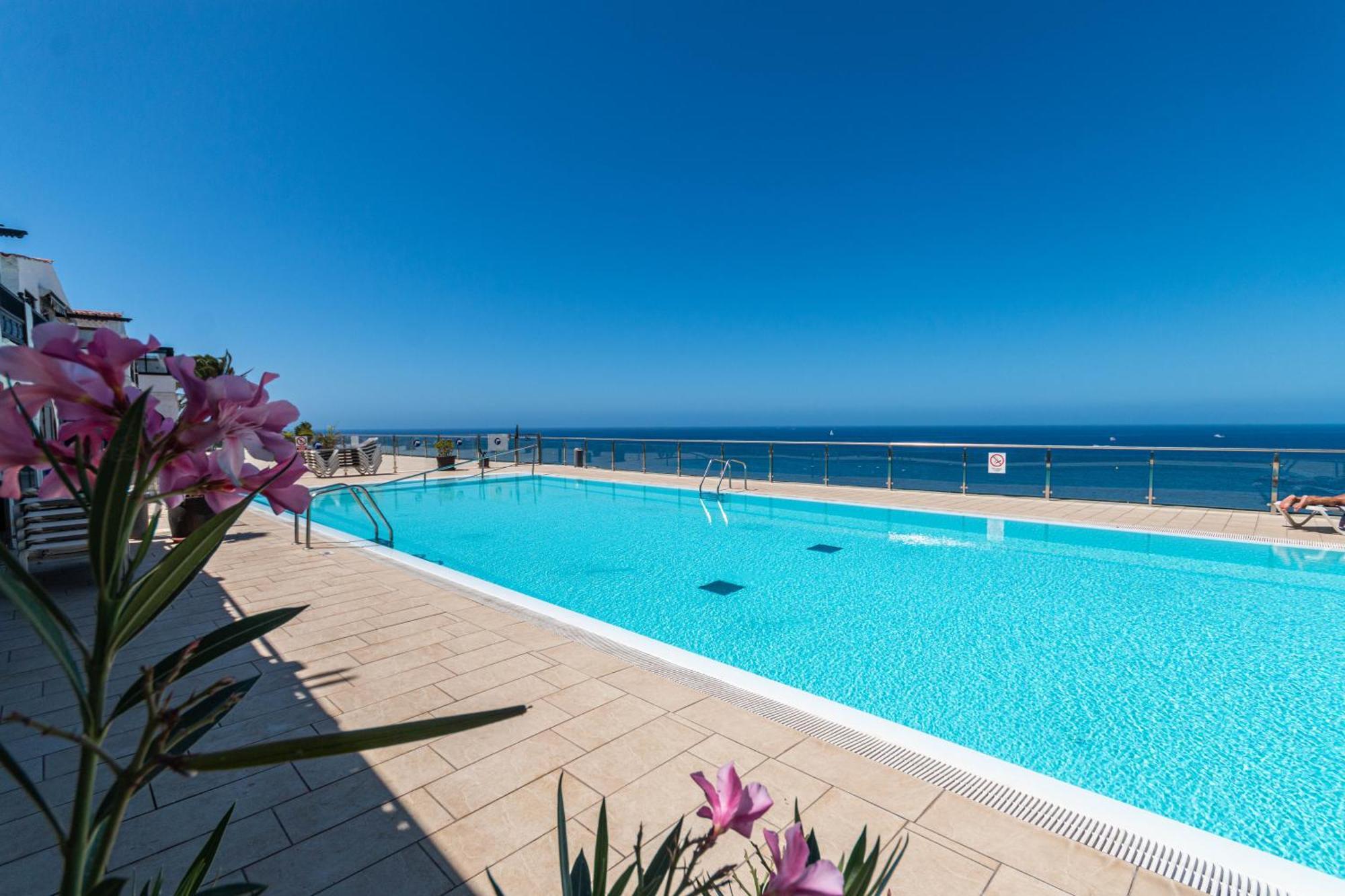 Very Romantic Seaview Apartment Patalavaca Mogan With Warm Pool Luaran gambar